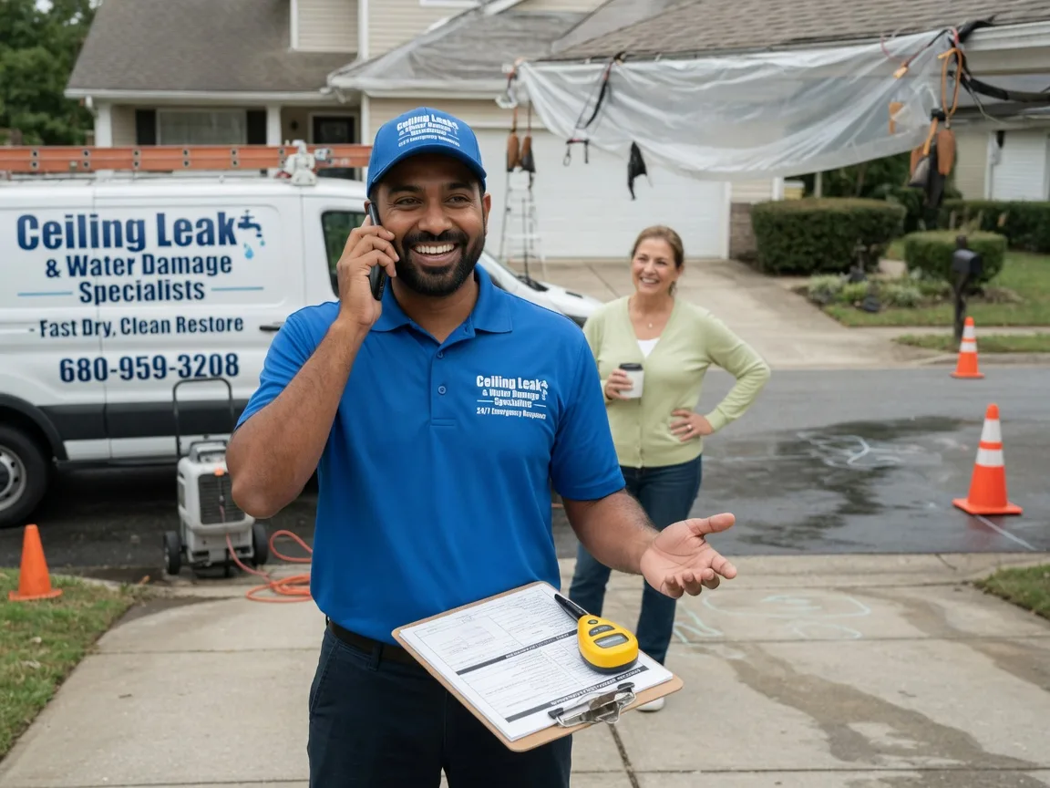 Ceiling Leak Cleanup Oklaunion, TX FAQs